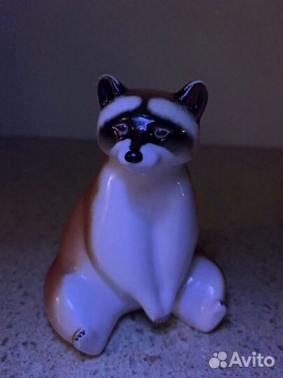 Статуэтка «Енот сидящий» лфз, СССР