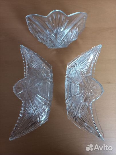 Хрустальная посуда СССР ладья