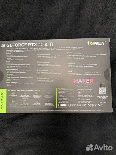 Видеокарта nvidia GeForce RTX 4060 Ti Dual OC