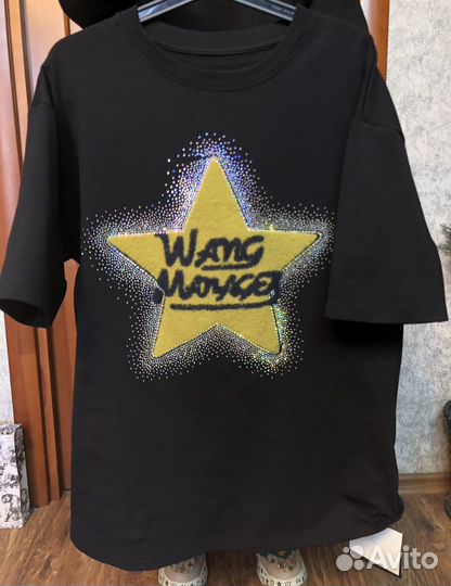 Футболка звезда стразы Корея 50-54