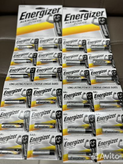 Батарейки Энерджайзер 12 штучные на листе