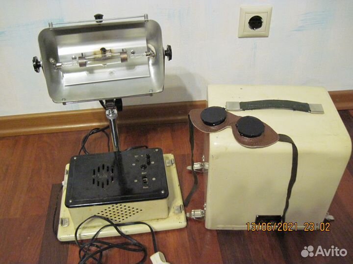 Ультрафиолетовая лампа окм-11 переносная СССР 63г