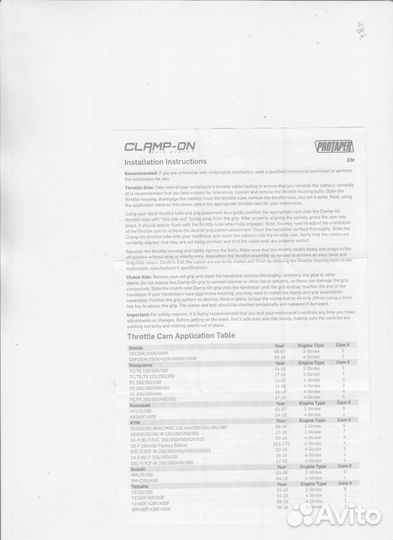 Крепления тросов газа/сцеп-я японских мотоциклов