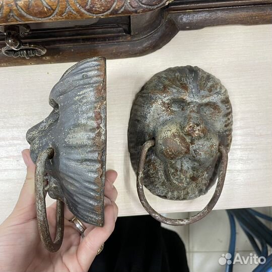 Дверные ручки Голова льва Чугун СССР (Сзр)