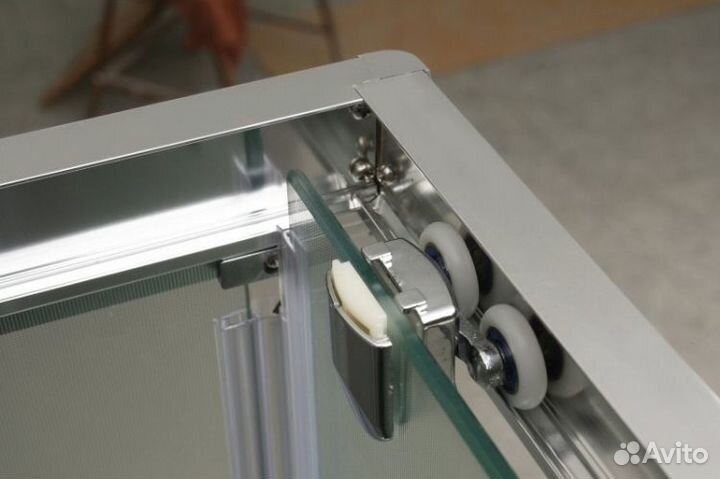 Душевой угол BelBagno unique-AH-1-120/135-80, размер регулируется, стекло прозрачное