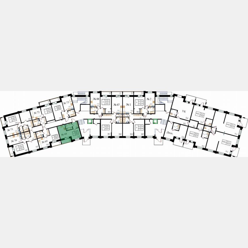 Квартира-студия, 32,5 м², 1/8 эт.