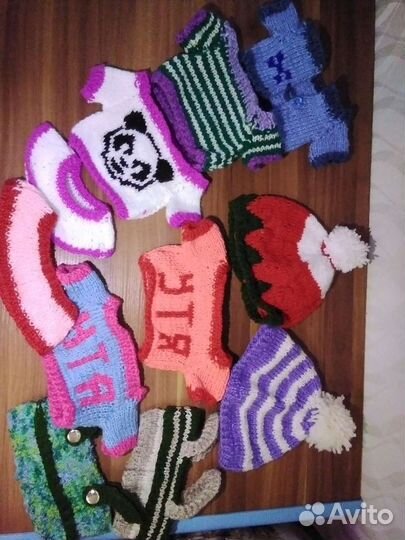 Вязанная одежда на заказ для уточки Лалафанфан