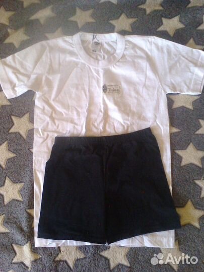 Комплект шорты и футболка для физры 110-116 мс