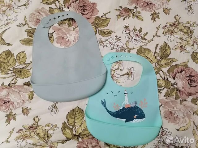 Нагрудник силиконовый новый happy baby