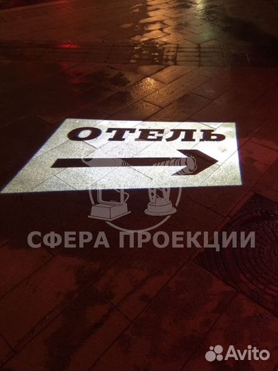 Светодиодные гобо проекторы для наружной рекламы а