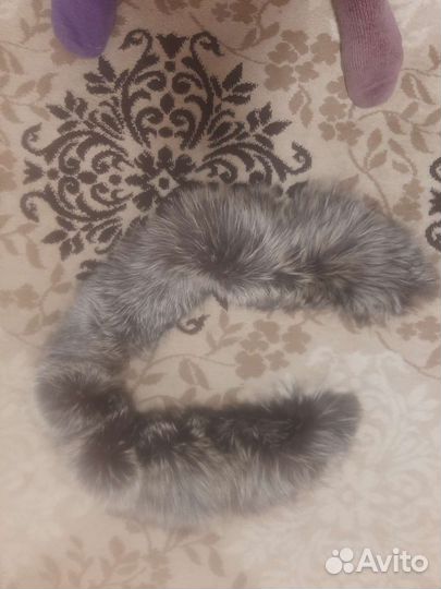 Воротник из чернобурки, длина 123см ширина 9 см