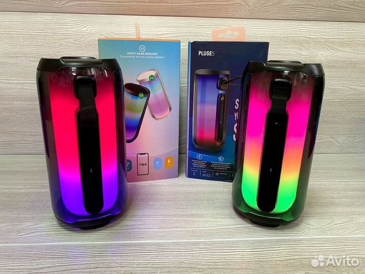 Портативная Блютуз колонка со светомузыкой