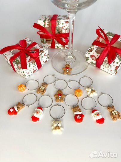 Новогодние маркеры для бокалов