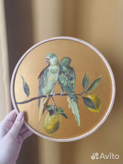 Картина маслом Оржеловый попугай