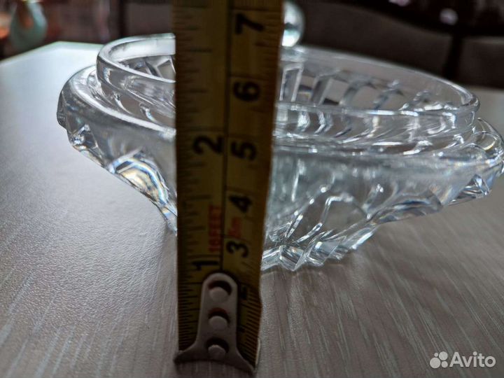 Сахарница хрустальная