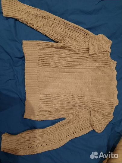 Базовый джемпер женский бежевый италия