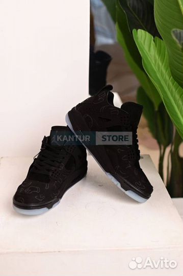 Кроссовки мужские Nike Air Jordan 4 Kaws Black