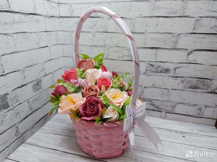 Букет из роз подарочный / интерьерный