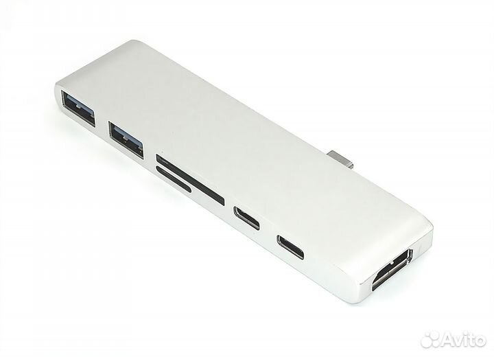 Адаптер Type C на hdmi, USB 3.0*2 + RJ45 + Type C