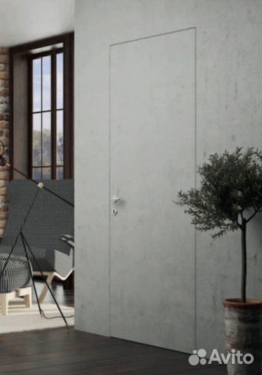 Скрытые двери под отделку