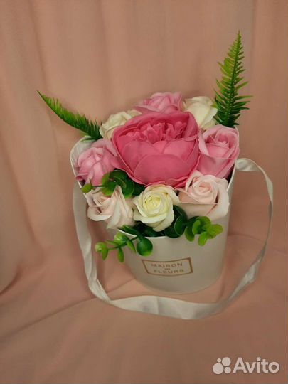 Букет из мыльных роз