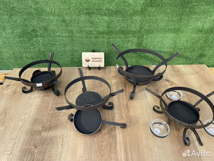 Подставки кованные под садж и казан
