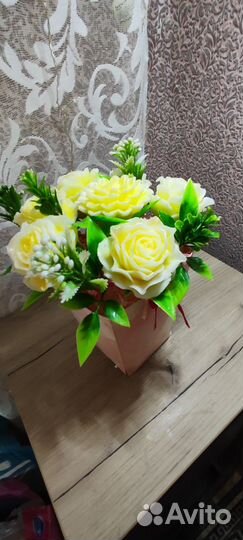 Букет цветов из мыла