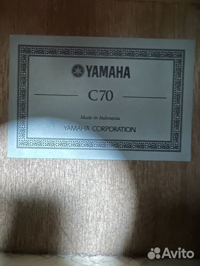 Гитара yamaha c 70