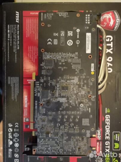 Видеокарта MSI GTX 960 gaming 2 gb