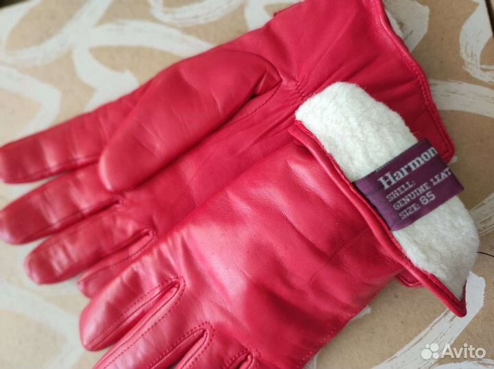 Перчатки женские кожаные 8.5 размер