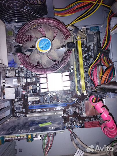 Intel Core 2 Quad Q9400 (LGA 775) + мать + озу