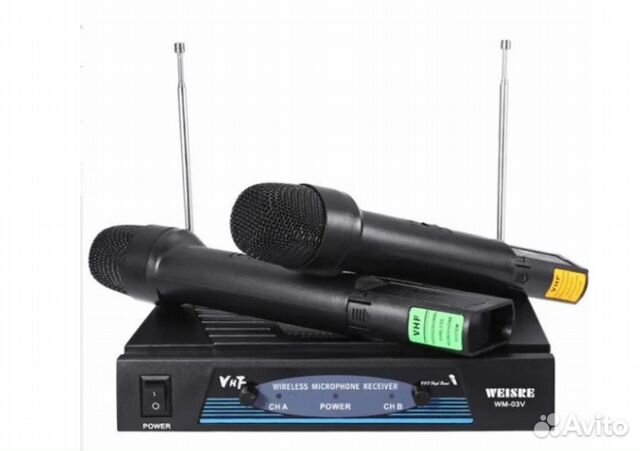 Набор беспроводных микрофонов Weisre WM-03V