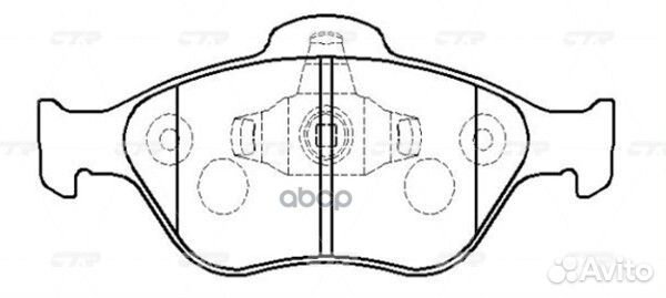 CKF-15 Колодки тормозные дисковые перед G