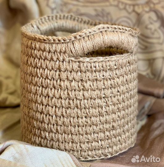 Корзина из джута