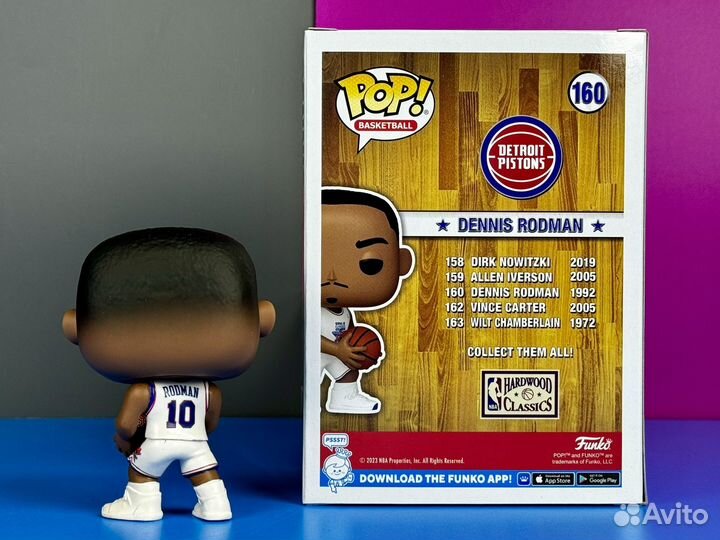 Funko Pop Basketball 160 Dennis Rodman (NBA 1992)