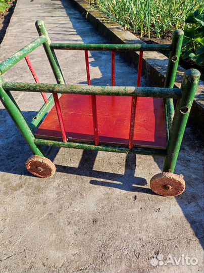 Тележка деревянная советских времен
