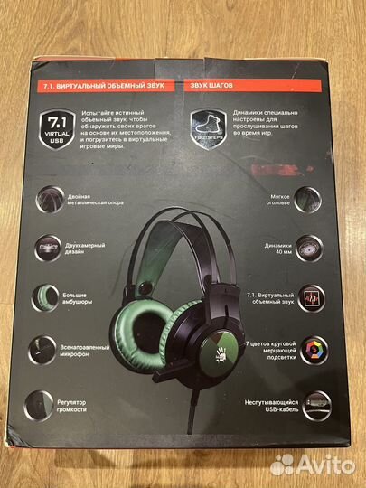 Игровые наушники bloody