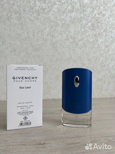 Туалетная вода, givenchy, блю лейбл, мужская