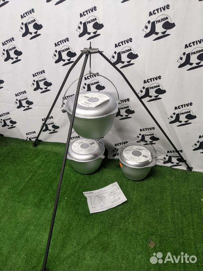 Казан со сковородой кемпинг