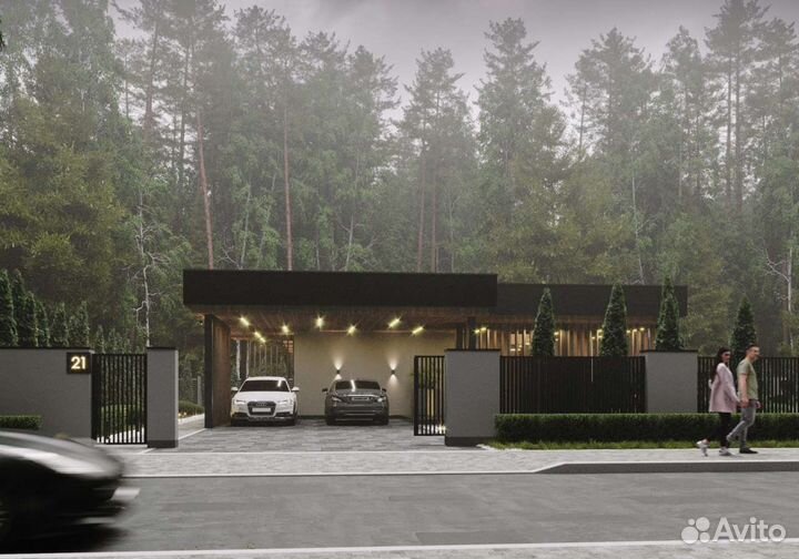 Готовый проект дома 153 метра с плоской кровлей