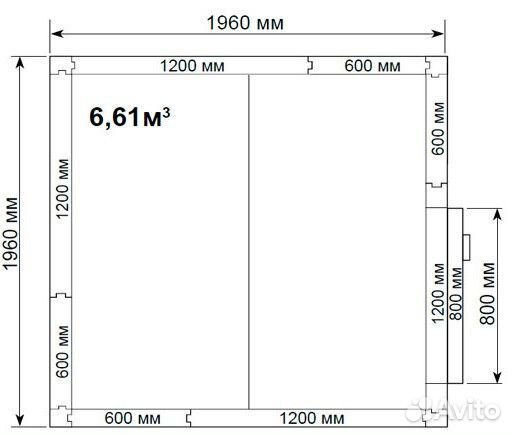 Холодильная камера Polair 6,61