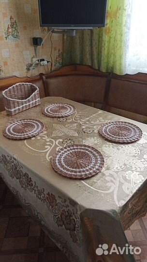 Салфетки сервировочные плетёные