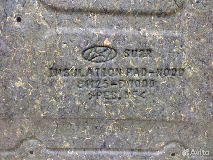 Шумоизоляция моторного отсека Hyundai Creta SU2