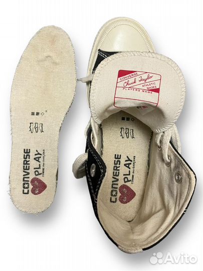 Кеды converse play comme des garcons 36 конверсы