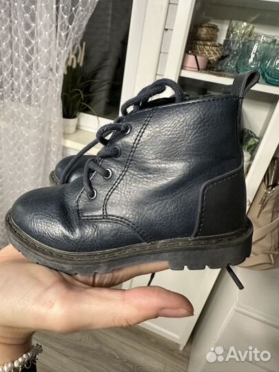 Ботинки детские zara 22 натуральная кожа