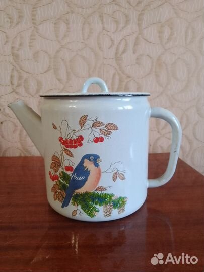 Бидон эмалированный СССР, чайник