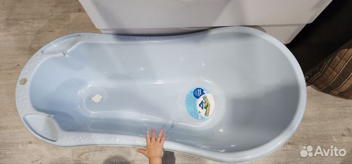 Ванна детская с клапаном для слива воды 100 см