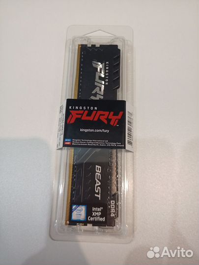 Оперативная память Kingston ddr4 16gb,3600Mhz