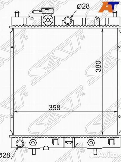 Радиатор nissan march/micra CVT 92-02