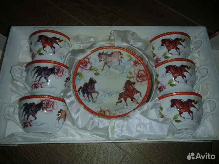 Сервиз чайный новый китайский фарфор